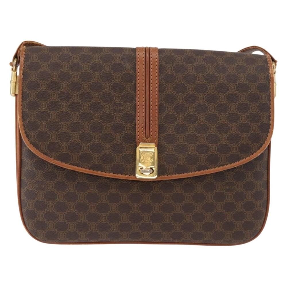 Celine Macadam Shoulder Bag Brown